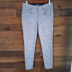 Democracy "AB"solutuon Jeggings Leopard Priny SZ 8 Gray & Pink